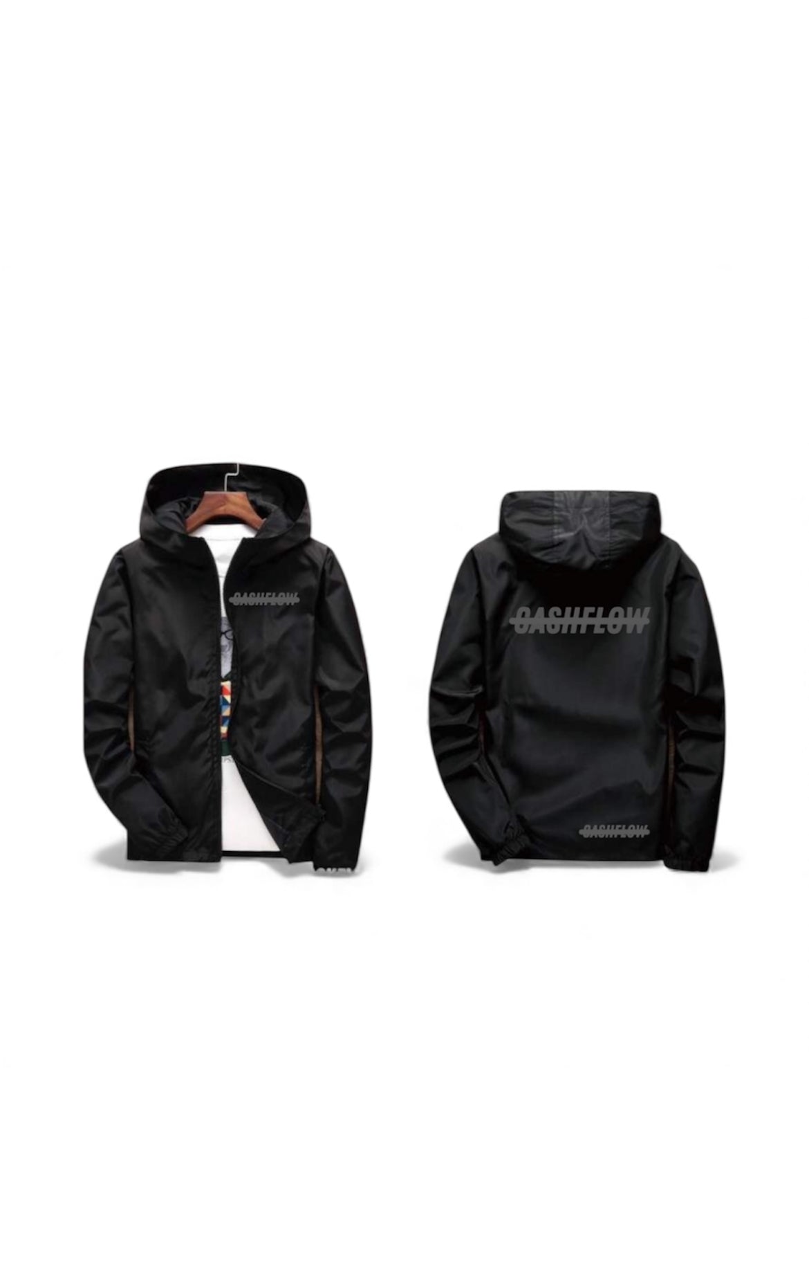 Graphite cash flow windbreaker