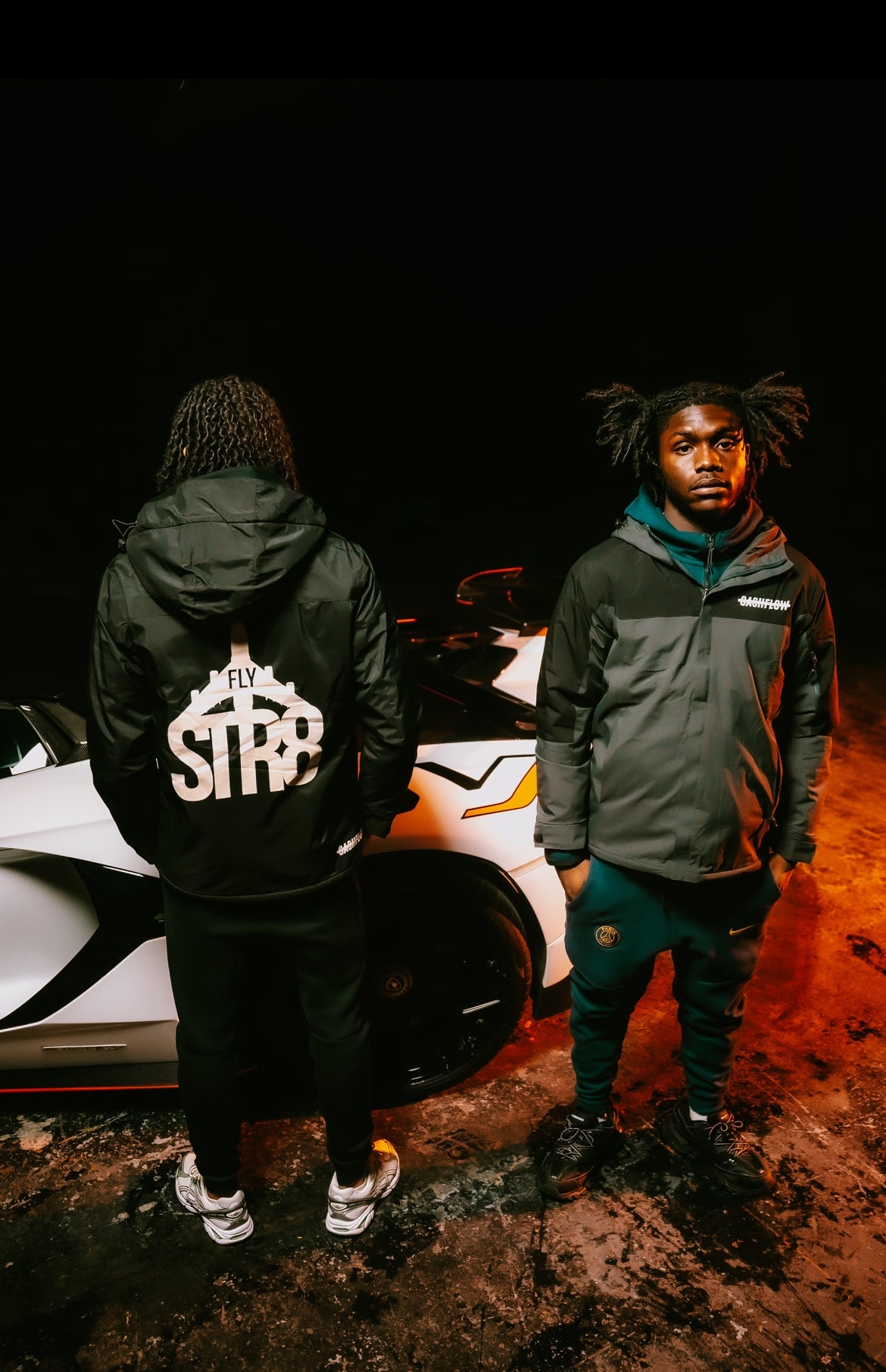 Grey Cashflow x flystr8 Windrunner