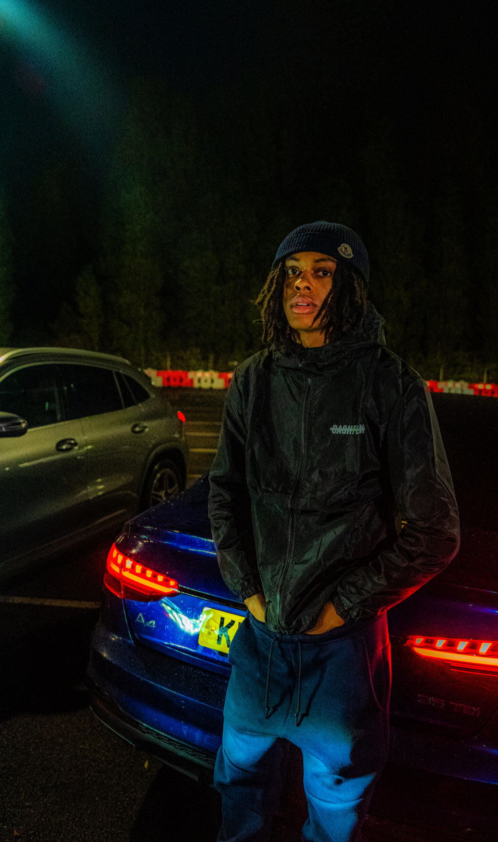 Graphite cash flow windbreaker